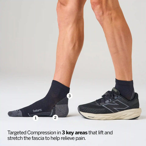 Plantar Fasciitis Relief Sock Ultra Light Quarter 3 Pack