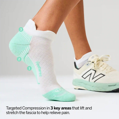 Plantar Fasciitis Relief Sock Light Cushion Tab 6 Pack